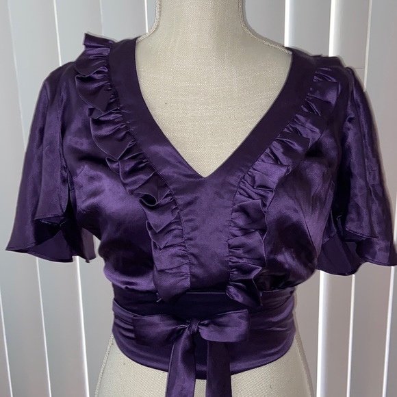 🔴   4/$20.  Vintage-ish Built by Wendy silk blouse - Picture 2 of 11